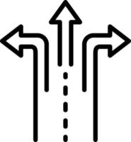 line icon for split vector