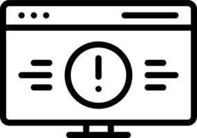 line icon for error vector