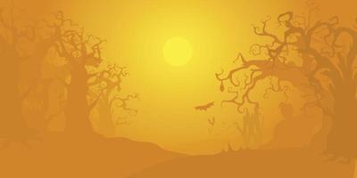 halloween background theme. happy hallowen background vector illustration EPS10