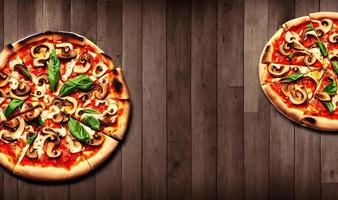 Pizza. Traditional Italian cuisine fast food. photo