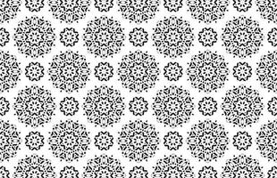 Flat mandala seamless pattern template vector