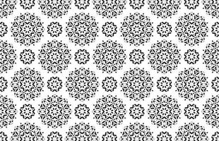 Flat mandala seamless pattern template vector