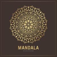 plantilla de diseño de fondo de mandala de lujo vector