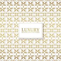 Luxury white ornament pattern design background vector