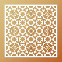 seamless die cut decorative pattern template vector