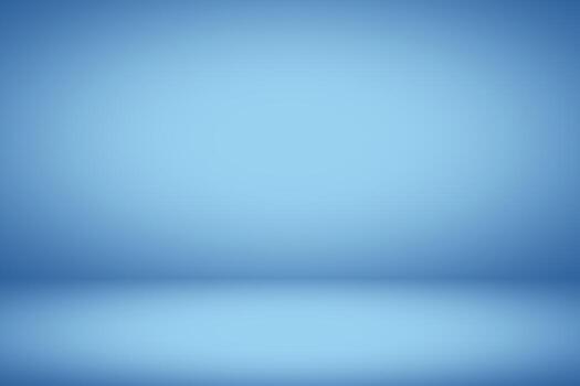 Tranquil Blue Luxury Gradient Background with Spotlight, Suitable for Product Presentation Backdrop, Display, and Mock up. photo