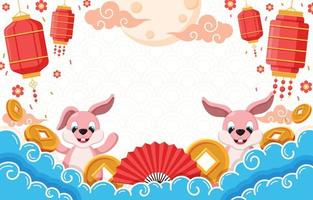 Chinese New Year Celebration Background vector