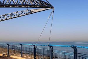 Security fence on the Mediterranean coast. photo