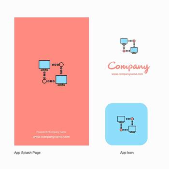 Computer networks Company Logo App Icon and Splash Page Design Creative Business App Design Elements vector