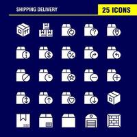 Shipping Delivery Solid Glyph Icon Pack For Designers And Developers Icons Of Shipment Shipping Up Upload Box Delivery Package Packages Vector