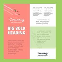 Carrot Business Company Poster Template with place for text and images vector background