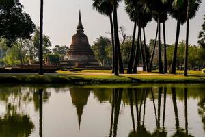 Ancient pagoda in Ayutthaya Thailand photo