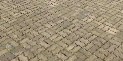 walkway brick mortar pattern stone walkway surface brick pavement background 3D illustration photo