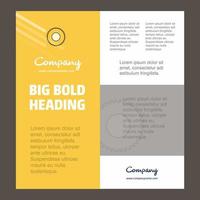 Saw Business Company Poster Template with place for text and images vector background