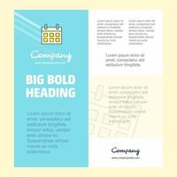 Calendar Business Company Poster Template with place for text and images vector background
