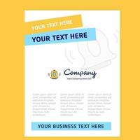 Bell Title Page Design for Company profile annual report presentations leaflet Brochure Vector Background