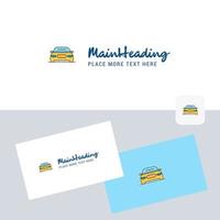 Car vector logotype with business card template Elegant corporate identity Vector