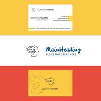 Beautiful Robotics Logo and business card vertical Design Vector