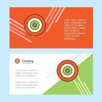 Dart game abstract corporate business banner template horizontal advertising business banner vector