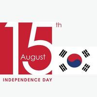 South Korea Independence day design vector