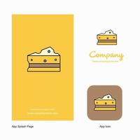 Cheese Company Logo App Icon and Splash Page Design Creative Business App Design Elements vector