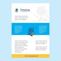 Template layout for Candy comany profile annual report presentations leaflet Brochure Vector Background