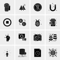 16 Universal Business Icons Vector Creative Icon Illustration to use in web and Mobile Related project