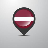 Latvia Map Pin vector