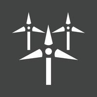 Multiple Windmills Glyph Inverted Icon vector