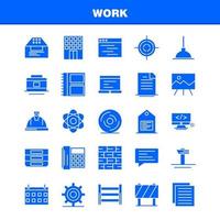 Work Solid Glyph Icon for Web Print and Mobile UXUI Kit Such as Analytics Atom Essentials Drawer Essential Home Chat Chatting Pictogram Pack Vector