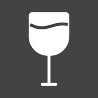 Cocktail Glyph Inverted Icon vector