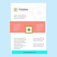 Template layout for Locker comany profile annual report presentations leaflet Brochure Vector Background