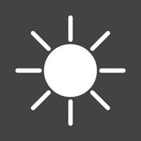 Brightness Glyph Inverted Icon vector