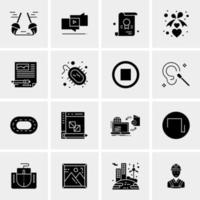 16 Universal Business Icons Vector Creative Icon Illustration to use in web and Mobile Related project