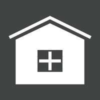 Real Estate Glyph Inverted Icon vector