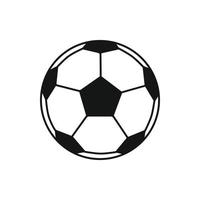 Soccer ball icon, simple style vector