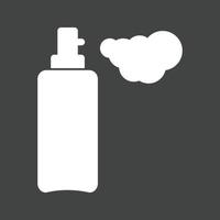 Shaving Cream Glyph Inverted Icon vector