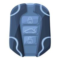 Digital smart car key icon, cartoon style vector