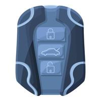 Digital smart car key icon, cartoon style vector