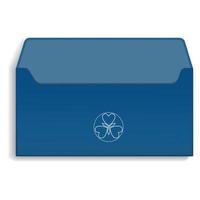 Back side of envelope icon, realistic style vector