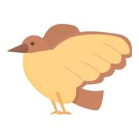 Kid sparrow icon cartoon vector. Tree house vector