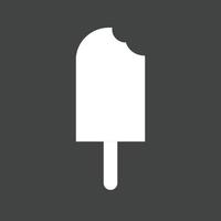 icono de glifo de paleta de hielo invertido vector