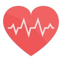 Heart graphic beat icon cartoon vector. Rate heart vector