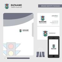 Traffic signal Business Logo File Cover Visiting Card and Mobile App Design Vector Illustration