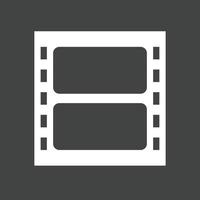 Video Glyph Inverted Icon vector