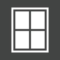 Window Glyph Inverted Icon vector