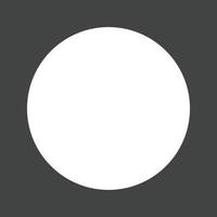 Circle Glyph Inverted Icon vector