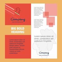 Cock Company Brochure Title Page Design Company profile annual report presentations leaflet Vector Background