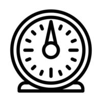 Retro kitchen timer icon, outline style vector