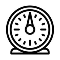 icono de temporizador de cocina retro, estilo de contorno vector